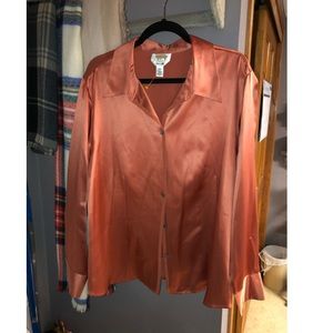 Talbots Women’s PURE SILK Blouse NWOT
